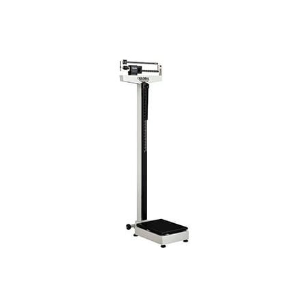 Global Industrial Physician Beam Scale with Height Rod, 450 Lbs Capacity, 10-7/8L x 20-7/8W x 58-7/16H 318504